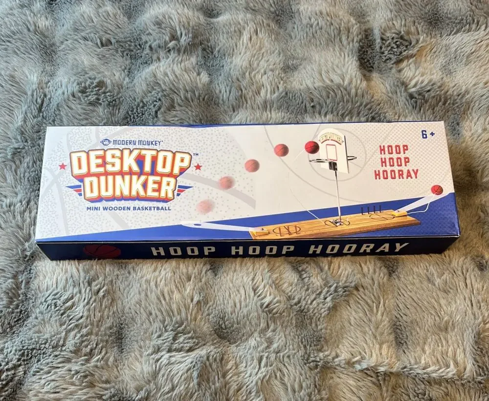 Modern Monkey Desktop Dunker Basketball Wooden Mini Game